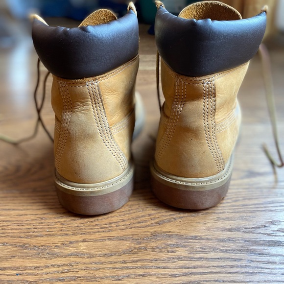 TIMBERLAND JUNIORS' 6-INCH PREMIUM WATERPROOF BOOT / WHEAT NUBUCK - Picture 7 of 7